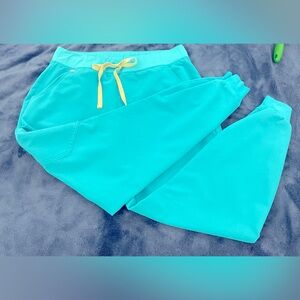 Figs Teal Jogger Scrub Pants